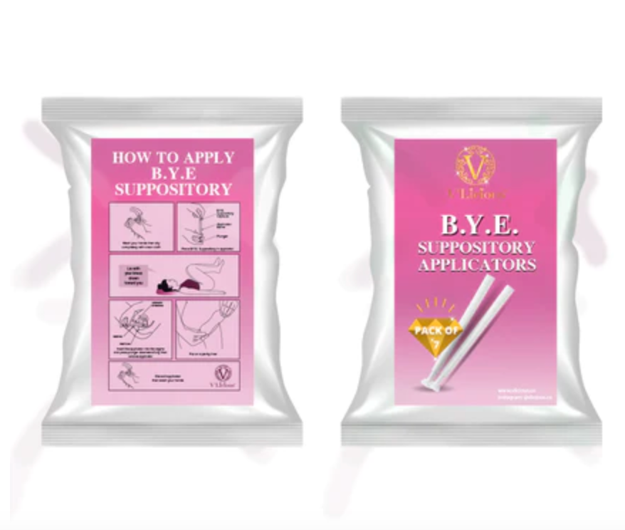 B.Y.E. Suppositories & Applicator KIt
