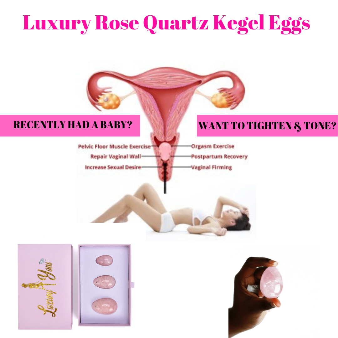 Luxury Rose Quartz Kegel Eggs